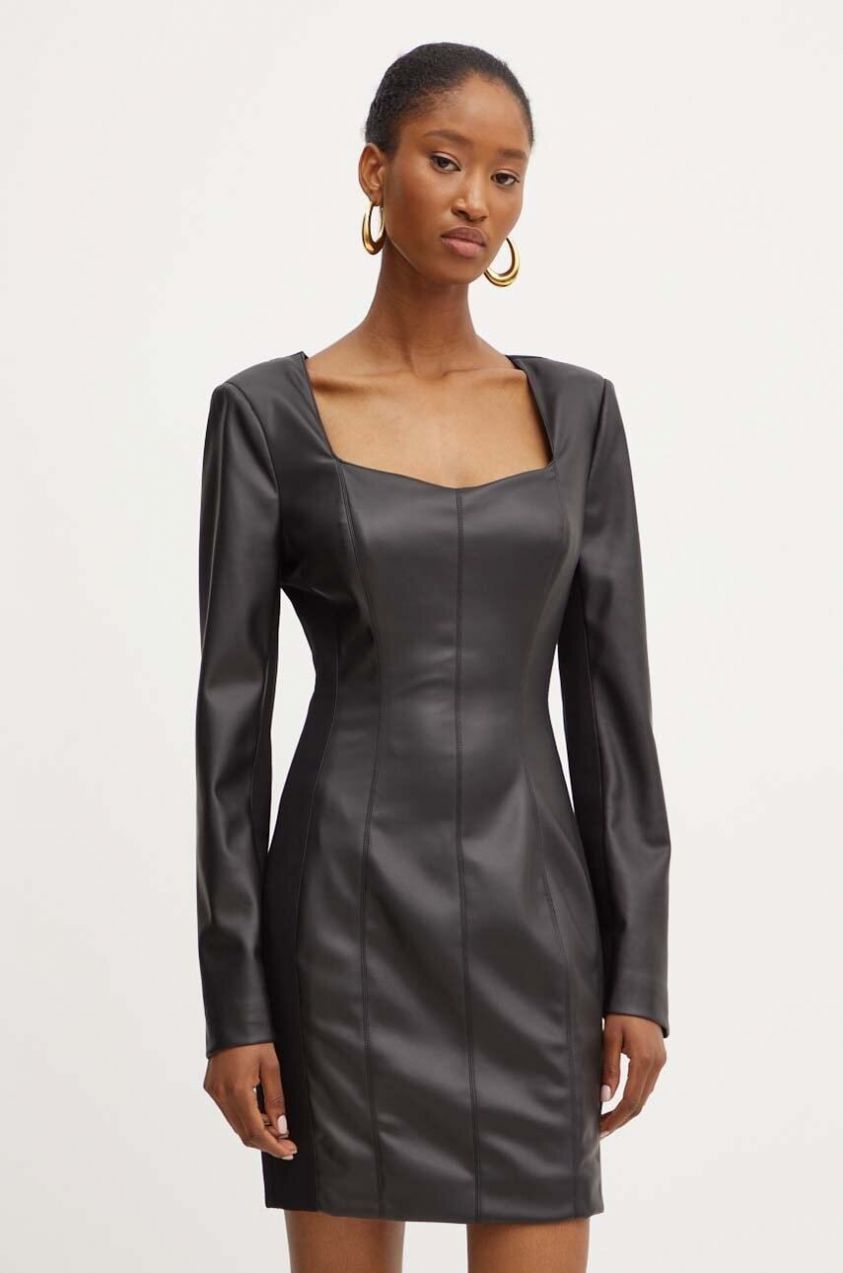 Šaty Marciano Guess ANNY čierna farba, mini, priliehavé, 4YGK20 7159A