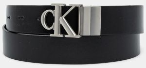 Obojstranný kožený opasok Calvin Klein Jeans dámsky, čierna farba, K60K612288