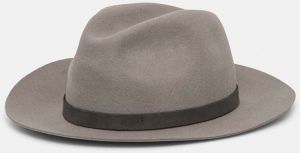 Vlnený klobúk Emporio Armani šedá farba, vlnený, 637044 4F510