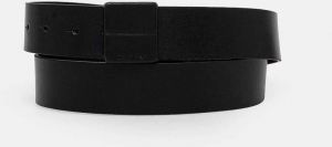 Kožený opasok Calvin Klein pánsky, čierna farba, K50K512320