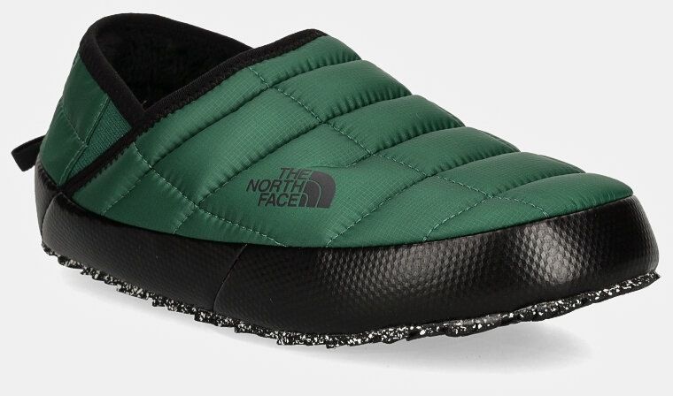 Papuče The North Face Thermoball Traction Mule V zelená farba, NF0A3V1HS9W1