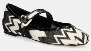 Baleríny Missoni Jean čierna farba, MW44_022