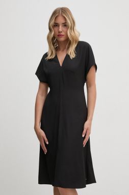 Šaty Calvin Klein čierna farba, mini, áčkový strih, K20K207997