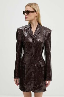 Šaty Rotate Mini Blazer Dress hnedá farba, mini, priliehavé, 1127522910