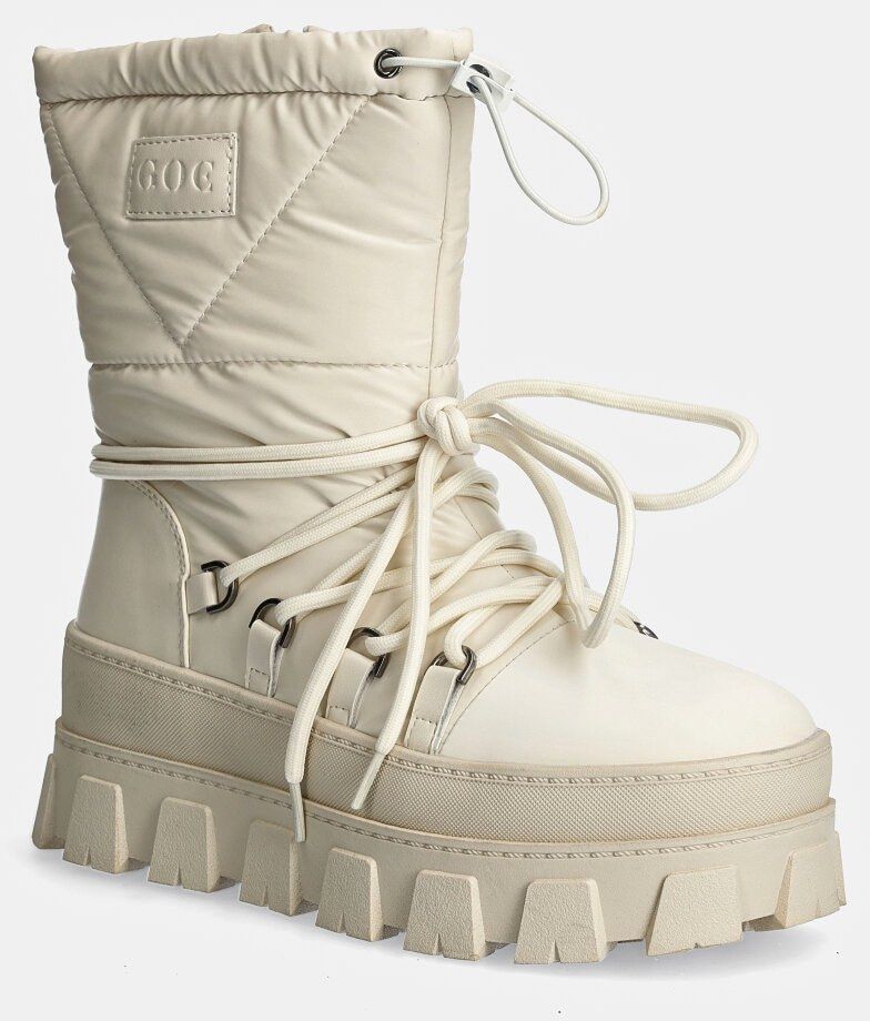 Snehule GOE béžová farba, OO2N4311 BEIGE