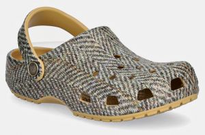 Šľapky Crocs Crocsclassic Tweed Clog dámske, béžová farba, 210403
