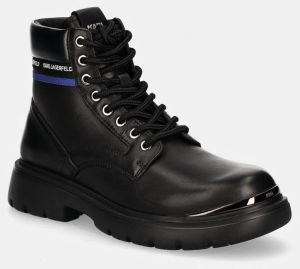 Topánky Karl Lagerfeld MASON pánske, čierna farba, KL13055