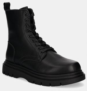 Kožená obuv Armani Exchange pánska, čierna farba, XUM018 XV874 00002