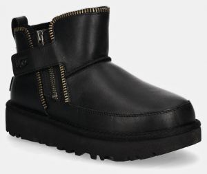 Snehule UGG Classic Mini Moto Boot čierna farba, 1164690-BLK