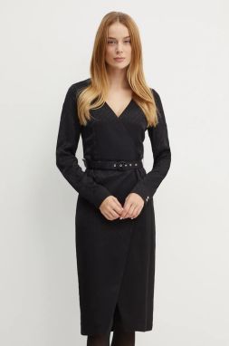 Šaty Marciano Guess AMALIA čierna farba, mini, áčkový strih, 4BGK16 7169A