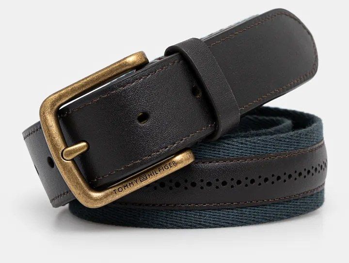 Opasok Tommy Hilfiger pánsky, hnedá farba, AM0AM12812