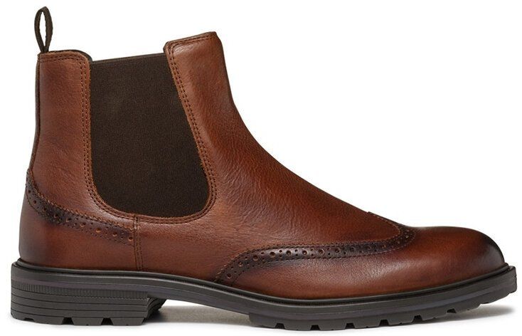 Topánky chelsea Geox U WALK PLEASURE C pánske, hnedá farba, U46HAC 00064 C6002