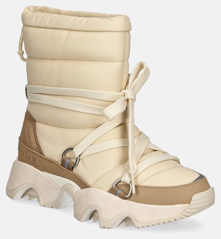 Kožené snehule Sorel KINETIC IMPACT NXT BOOT béžová farba, 2082531292