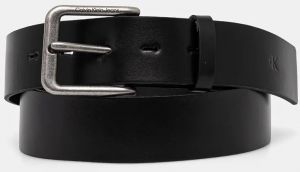 Kožený opasok Calvin Klein Jeans pánsky, čierna farba, K50K512102