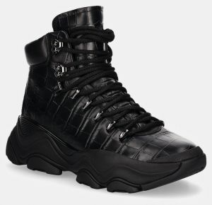 Kožená obuv Michael Kors Atlas pánska, čierna farba, 42F4ATFB6L.001