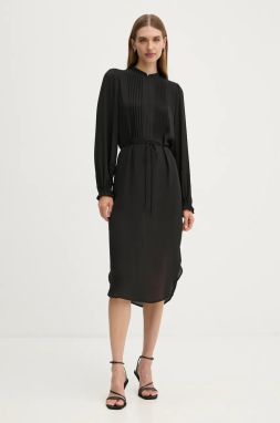 Šaty Bruuns Bazaar CamillaBBFilla dress čierna farba, mini, rovný strih, BBW4103