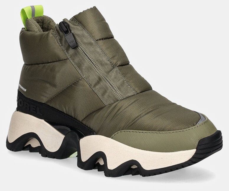 Snehule Sorel KINETIC IMPACT PUFFY ZIP zelená farba, 2058681397