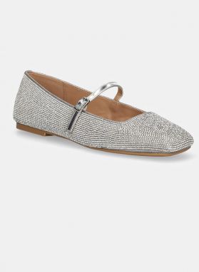 Baleríny Steve Madden Ezri-R strieborná farba, SM11003245