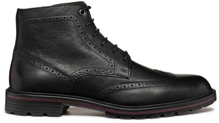 Kožená obuv Geox U WALK PLEASURE C čierna farba, U46HAB 00064 C9999