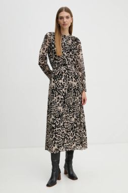 Šaty OUI čierna farba, maxi, oversize, 89434