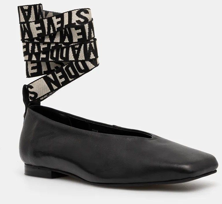 Kožené balerínky Steve Madden Fosse čierna farba, SM11003263