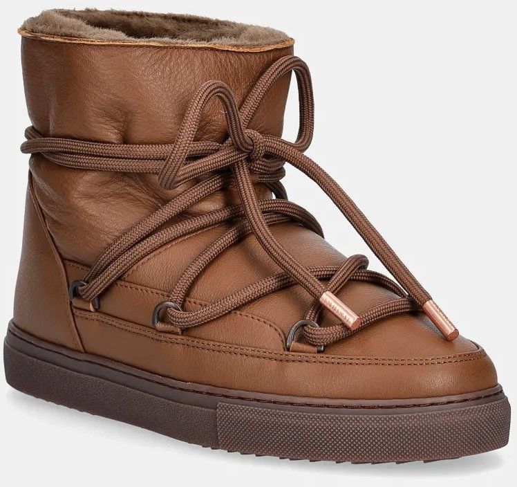 Kožené snehule Inuikii Full Leather hnedá farba, 75202-087