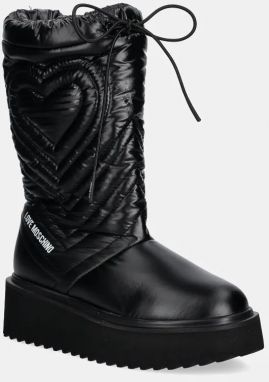 Snehule Love Moschino čierna farba, JA24276I0LIN5000