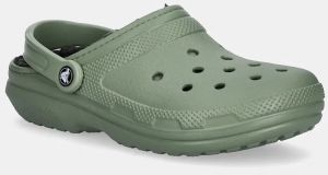 Šľapky Crocs Classic Lined Clog pánske, zelená farba, 203591