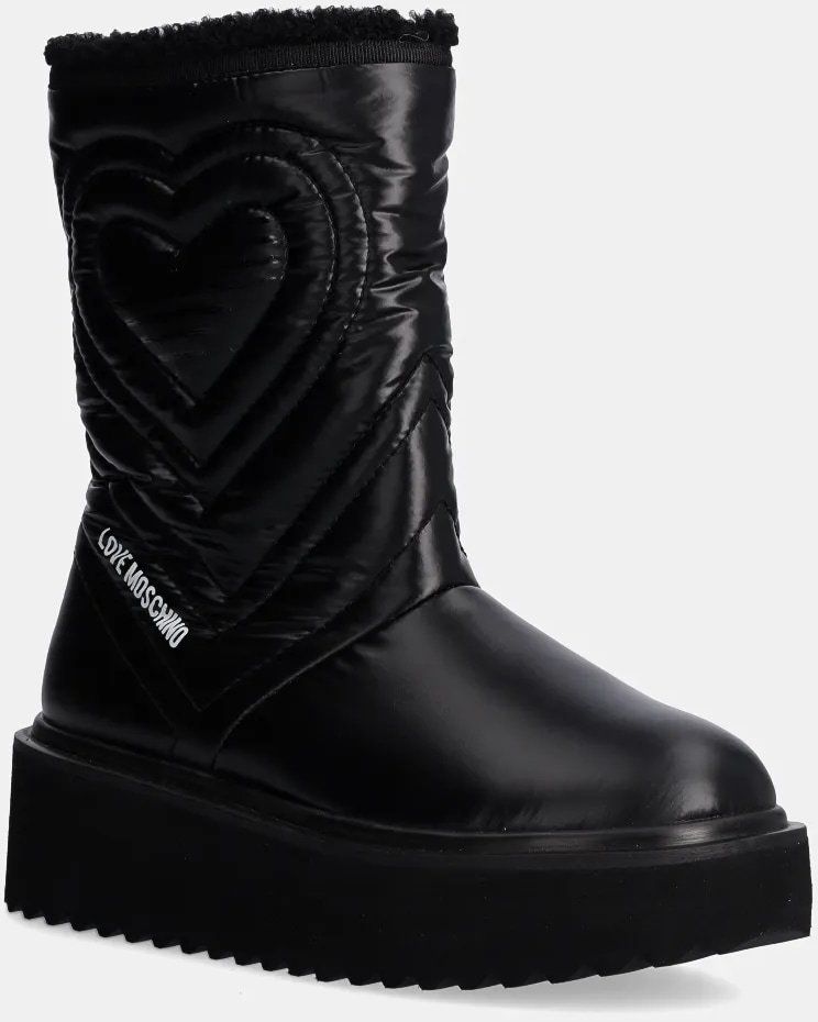 Snehule Love Moschino čierna farba, JA24286L0LIN600A