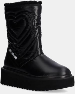 Snehule Love Moschino čierna farba, JA24286L0LIN600A
