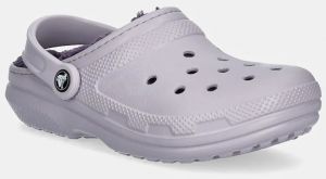 Šľapky Crocs Classic Lined Clog dámske, ružová farba, 203591