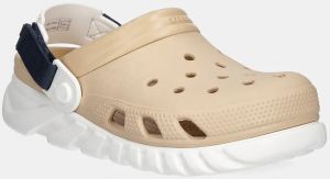 Šľapky Crocs Duet Max II Clog dámske, béžová farba, na platforme, 208776