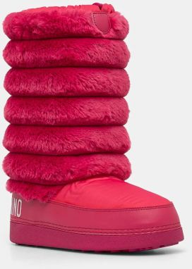 Snehule Love Moschino ružová farba, JA24312G0LISH626