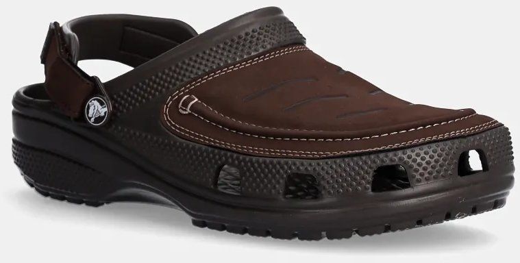 Šľapky Crocs Yukon Vista II Lr Clog M pánske, hnedá farba, 207689