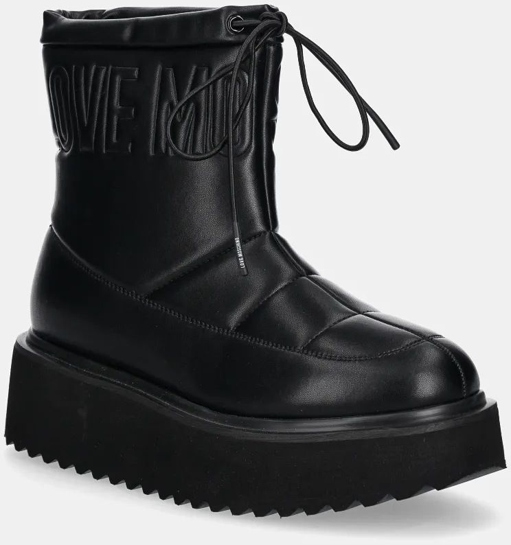 Snehule Love Moschino čierna farba, JA24266I0LIE0000
