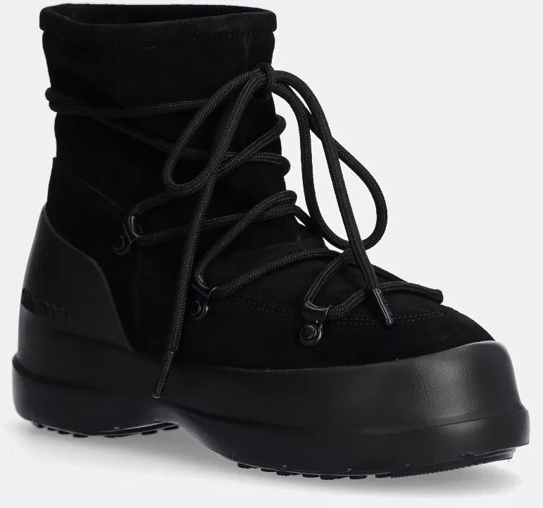 Semišové snehule Moon Boot MB LUNA BOOT SUEDE čierna farba, 80D2480030 N001