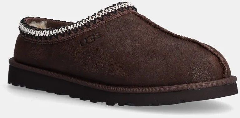 Semišové papuče UGG Tasman Distressed hnedá farba, 1158172-BCDR