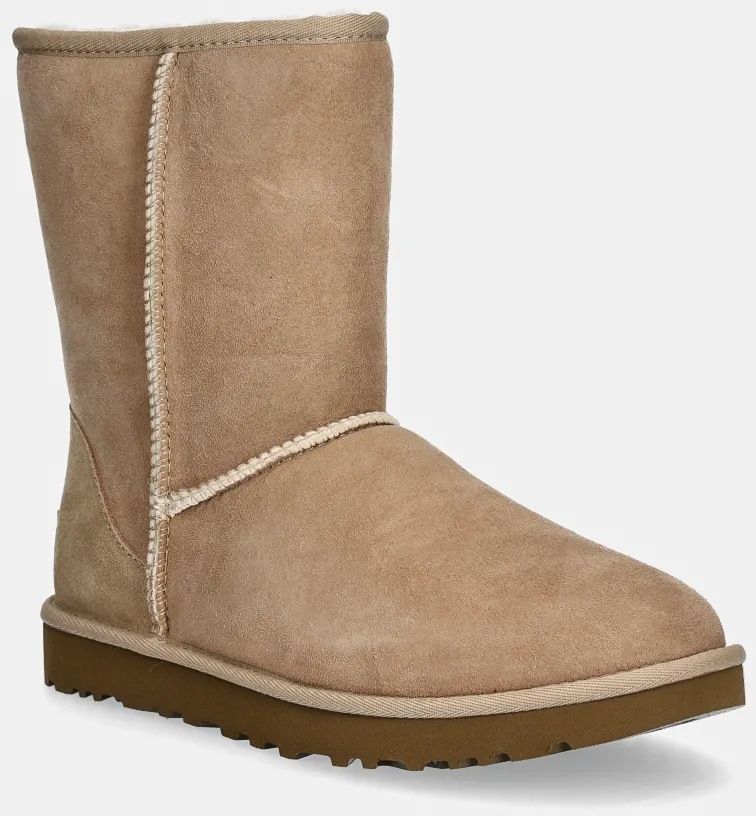 Semišové snehule UGG Classic Short II béžová farba, 1016223-SAN