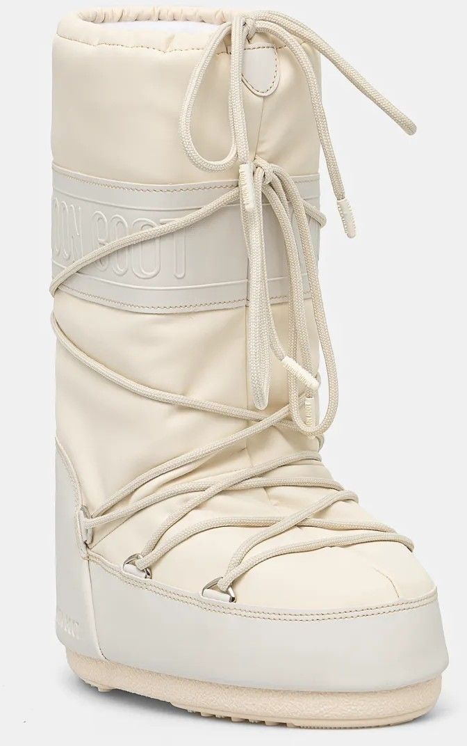 Snehule Moon Boot MB ICON RUBBER béžová farba, 80D1402760 L002