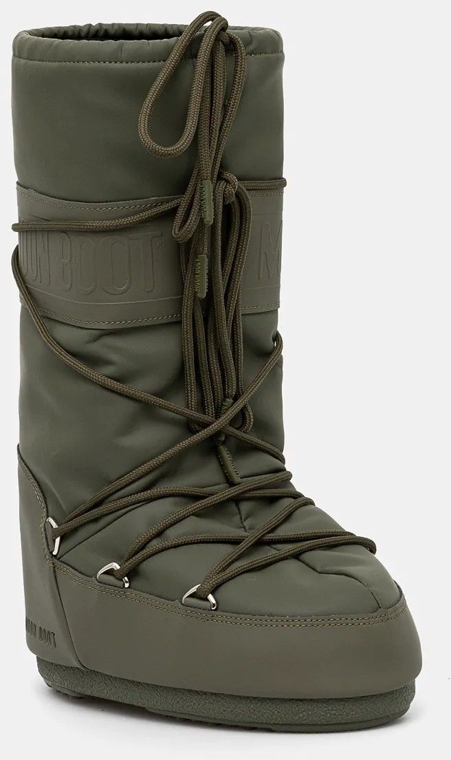 Snehule Moon Boot MB ICON RUBBER zelená farba, 80D1402760 M006