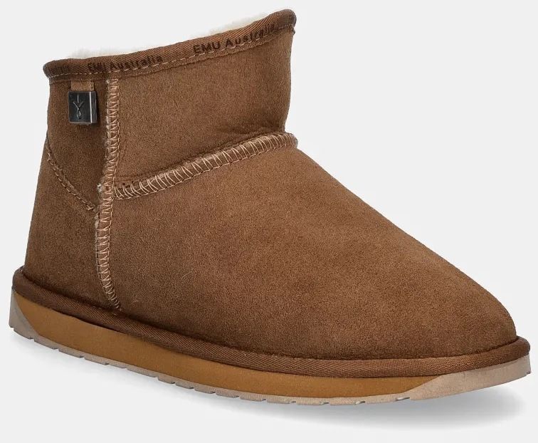 Semišové snehule Emu Australia Platinum Slim Darling hnedá farba, WP11875.CHES