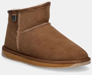 Semišové snehule Emu Australia Platinum Slim Darling hnedá farba, WP11875.CHES