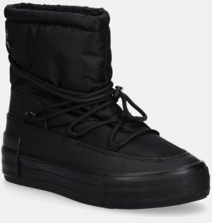 Snehule Calvin Klein Jeans VULC FLATFORM SNOW BOOT WN čierna farba, YW0YW01591