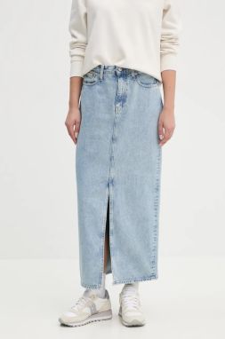 Rifľová sukňa Calvin Klein Jeans maxi, rovný strih, J20J224054
