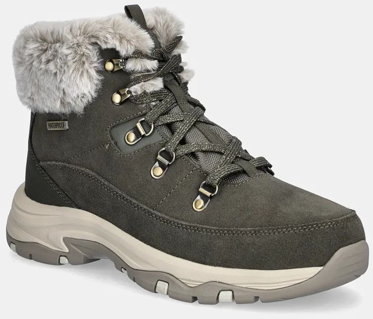 Snehule Skechers TREGO SNOW WORRIES zelená farba, 167882