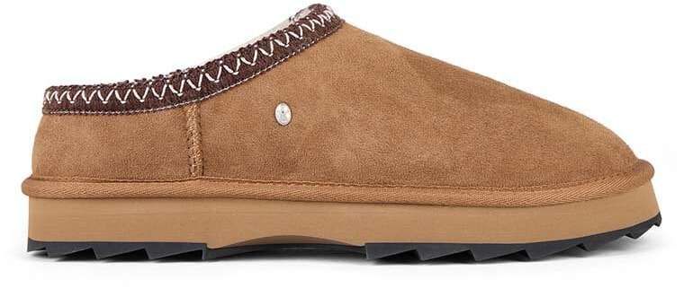 Semišové papuče Emu Australia Sharky Scuff hnedá farba, W13179