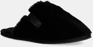 Papuče Calvin Klein Jeans HOTEL SLIPPER FUR AFTER GLOW čierna farba, YW0YW01593