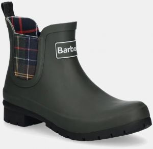 Gumáky Barbour Kingham dámske, zelená farba, LRF0088OL11