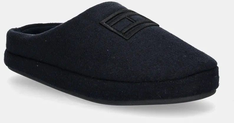 Papuče Tommy Hilfiger FLAG WARM FELT HOUSE SHOE tmavomodrá farba, FM0FM05227