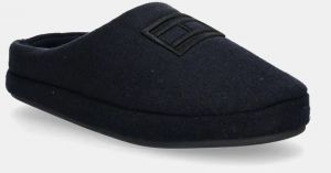 Papuče Tommy Hilfiger FLAG WARM FELT HOUSE SHOE tmavomodrá farba, FM0FM05227